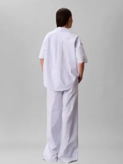 RELAXED POPLIN SS SHIRT