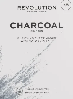 Revolution Skincare Biodegradable Purifying Charcoal Sheet M