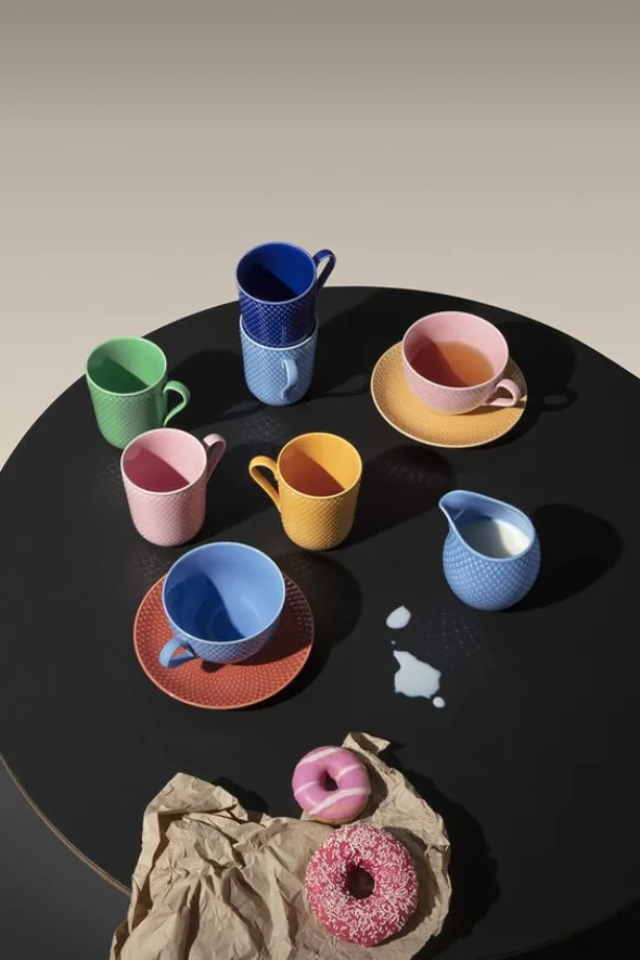 Rhombe Color Mælkekande 39 cl blå porcelæn