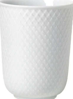 Rhombe Krus 33 cl hvid porcelæn