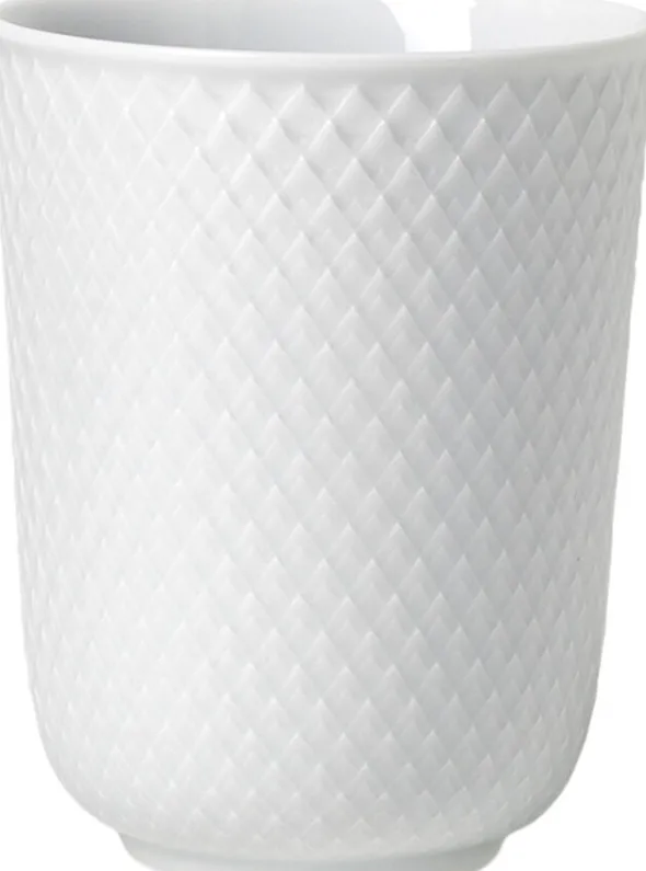 Rhombe Krus 33 cl hvid porcelæn