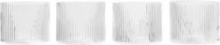 Ripple Low Glasses - Set of 4 - Clear