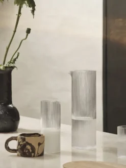 Ripple water jug - clear