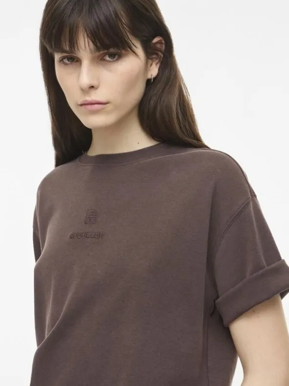 ROUSOPHIE 2/4 O-NECK OVERSIZED TEE