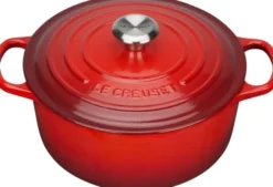 Rund støbejernsgryde 5,3L Cerise