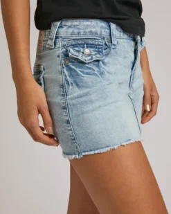 SADIE MINI DENIM SKIRT FLAP