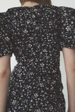 Sandrine Print Puff Dress