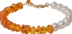 Sandy Light Amber Bracelet - Gold