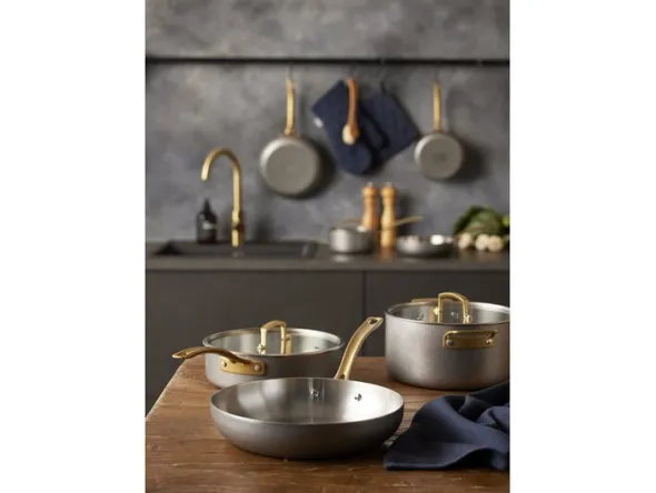 Sautépanne med lokk Durance 24 cm Rustfritt stål