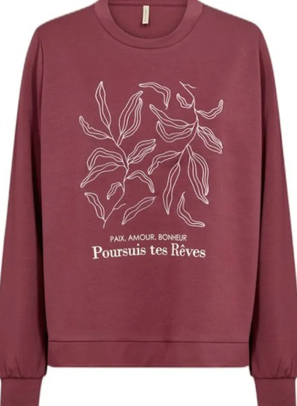 SC-BANU 317 Sweatshirt Mørk rød