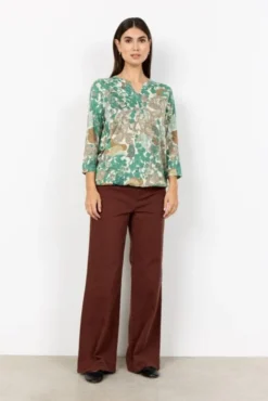 SC-FELICITY AOP 536 Bluse Grøn