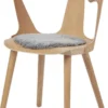 Seat Cover, Short-Wool Curly New Zealand Sheepskin, Round Ø34 cm Light