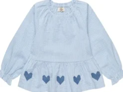 SEERSUCKER LS BLOUSE W. EMB.