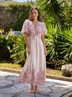 Serna Flower Print Dress