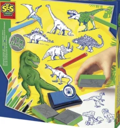 SES Creative - Stempelsæt - Dinosaurer