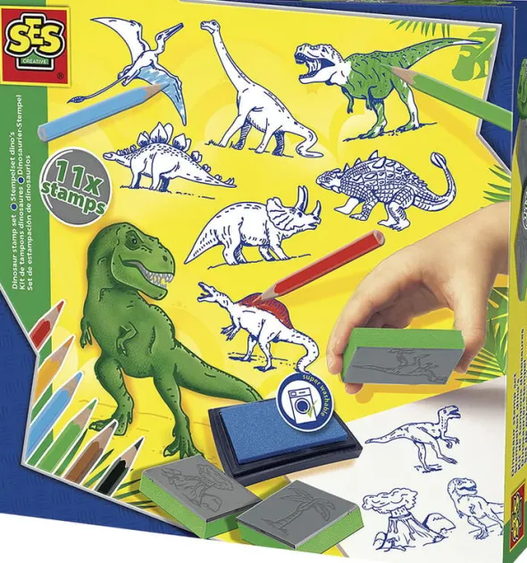 SES Creative - Stempelsæt - Dinosaurer