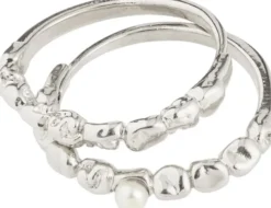 SHIFT ring sølvbelagt