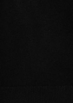 Short-sleeved fine-knit sweater