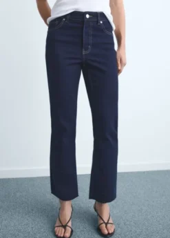 Sienna flared cropped cotton jeans
