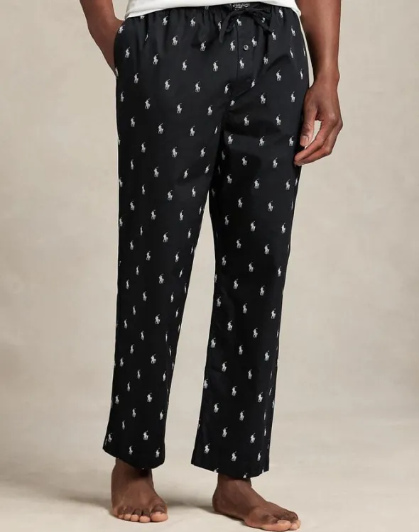 Signature Pony Cotton Pajama Pant