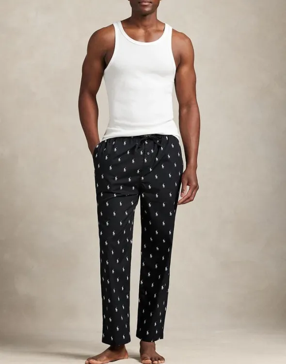 Signature Pony Cotton Pajama Pant