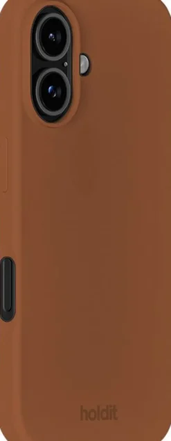 Silicone Case iPhone 16 Almond Brown