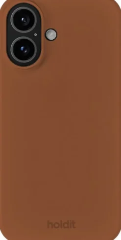 Silicone Case iPhone 16 Almond Brown