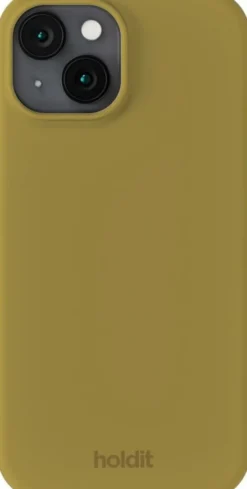 Silicone Case iPhone 15 Warm Olive
