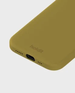 Silicone Case iPhone 15 Warm Olive