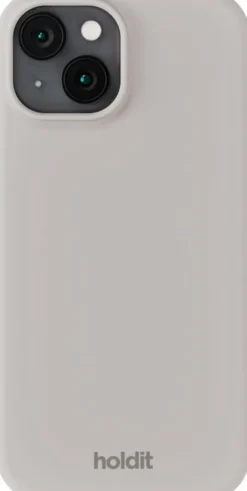 Silicone Case iPhone 15 Wool Gray