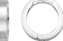Simple creoler 11mm - Sølv
