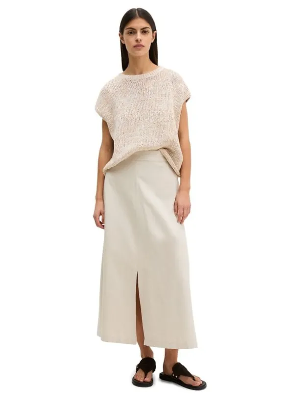 Skirt, casual A-line style, midi le