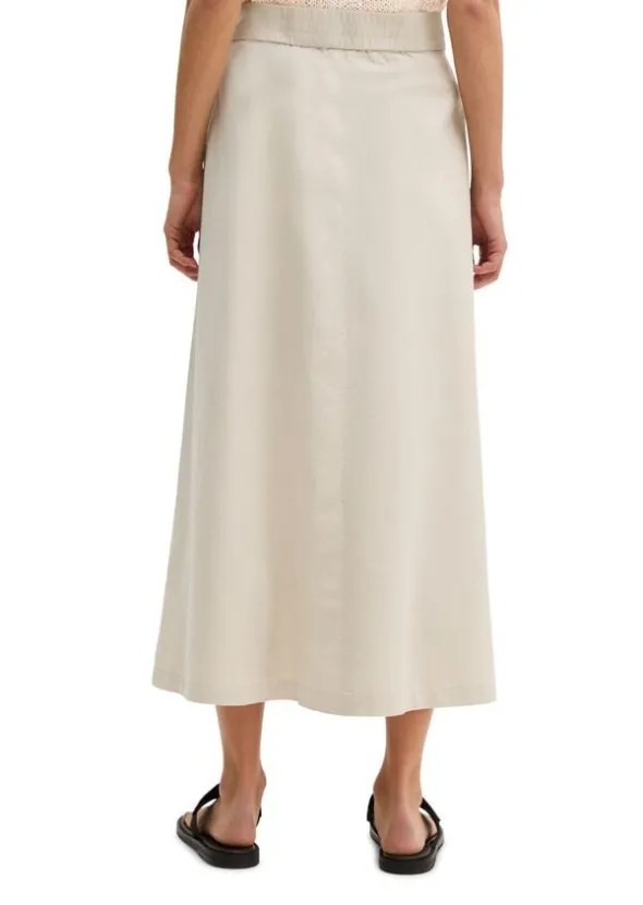 Skirt, casual A-line style, midi le