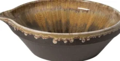 Skål Poterie 350 cl 33,5 x 10 cm Mokka Stengods