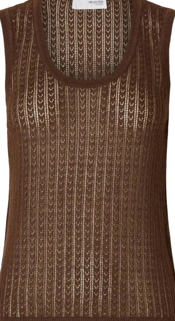 SLFHENNAH SL KNIT STRUCTURE TOP