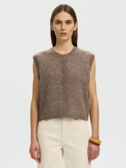 SLFLULU SL BUTTON O-NECK VEST NOOS
