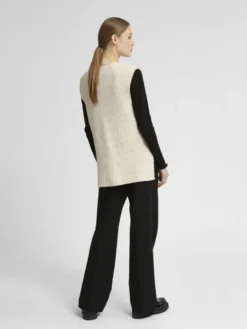 SLFRITA MW WIDE PANT BLACK N NOOS