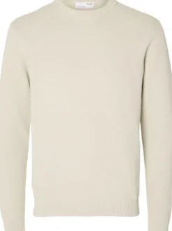 SLHDANE LS KNIT STRUCTURE CREW NECK