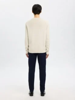 SLHDANE LS KNIT STRUCTURE CREW NECK