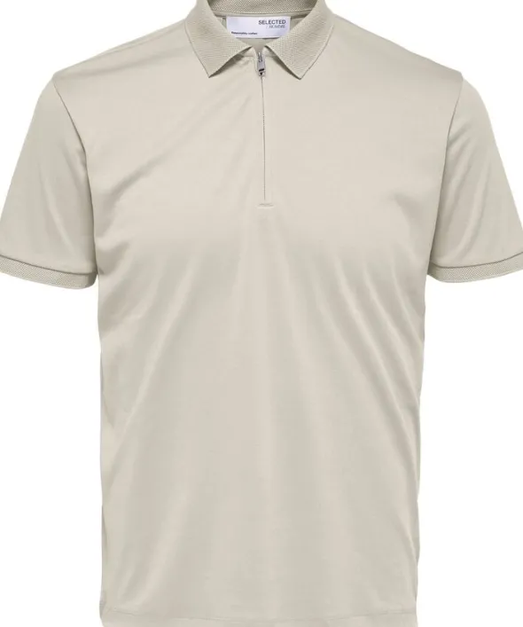 SLHFAVE ZIP SS POLO NOOS