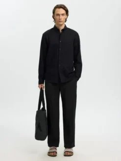 SLH220-LOOSE BRODY LINEN BLD PANT N