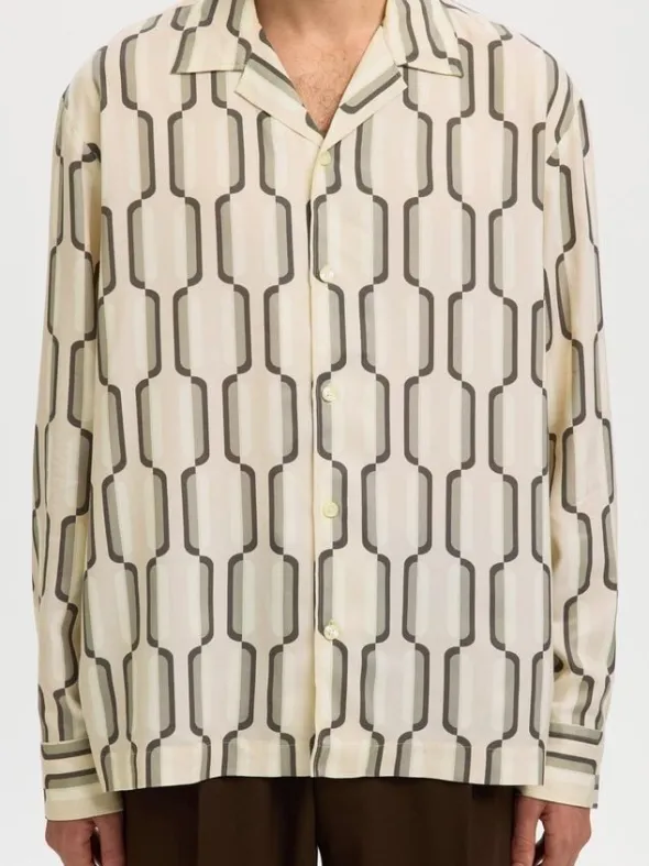 SLHRLXAXEL AOP LS SHIRT