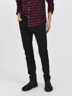 SLHSLIM-LEON 24001 BLACK ST JEANS W