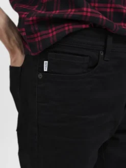 SLHSLIM-LEON 24001 BLACK ST JEANS W