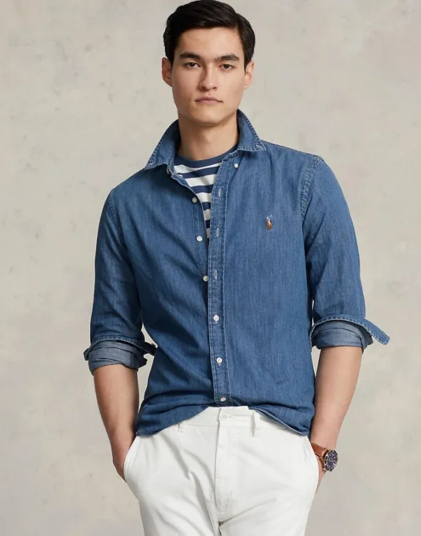 Slim Fit Denim Shirt