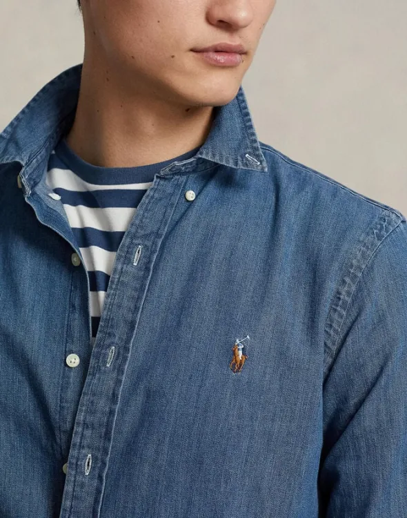 Slim Fit Denim Shirt