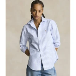 Slim Fit Striped Oxford Shirt