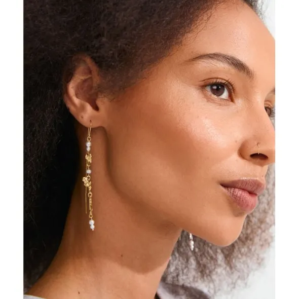 SLOAN chain earrings gold-plated