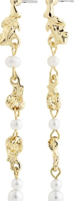 SLOAN pearl earrings gold-plated
