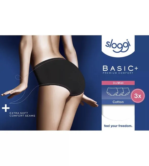 sloggi Basic+ Midi 3P